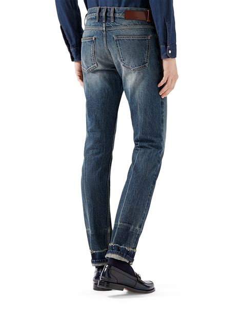 gucci jeans jacket mens|gucci jeans men's for sale.